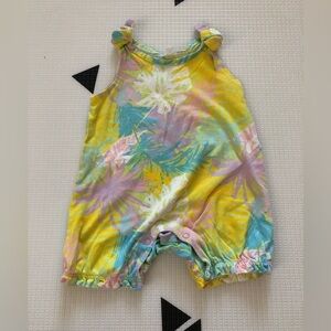Okie Dokie|Baby girl colorful SOFT bubble romper, 100% cotton•••tropical boho
